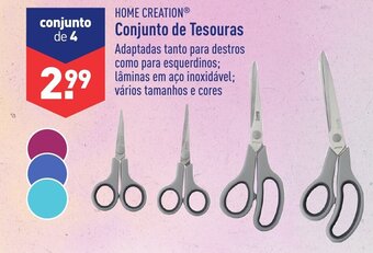 ALDI Home Creation Conjunto de Tesouras promoção