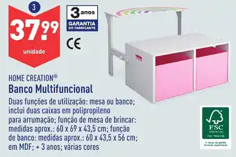 ALDI Home Creation Banco Multifuncional promoção