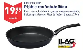 ALDI Home Creation Frigideira com Fundo de Titânio 28cm promoção