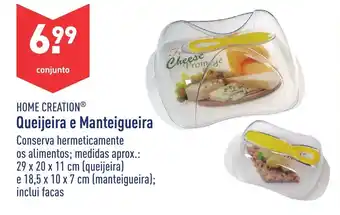 ALDI Home Creation Queijeira e Manteigueira promoção
