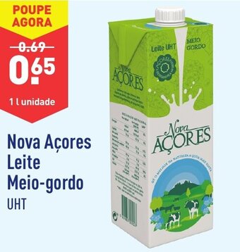 Nova Açores Leite Meio-gordo 1L