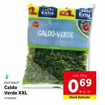 Lidl Chef Select Caldo-verde XXL 375g promoção