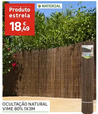 Leroy Merlin Ocultação Natural Vime 80% 1X3M promoção