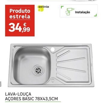 Lava-Louça Açores Basic 78x43,5cm