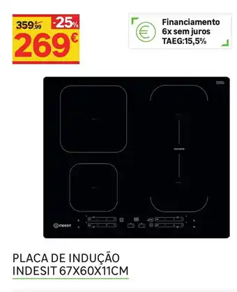 Placa de Indução Indesit 67x60x11cm