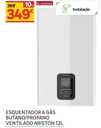 Leroy Merlin Esquentador s Gás Butano/Propano Ventilado Ariston 12L promoção