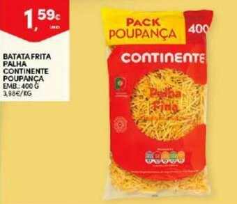 Continente Batata Frita Palha Continente Poupança 400g promoção