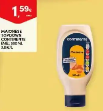 Maionese Topdown Continente 500ml