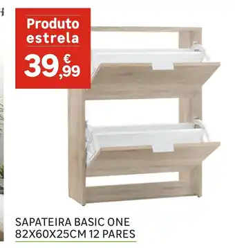Leroy Merlin Sapateira Basic One 82x60x25cm 12 Pares promoção