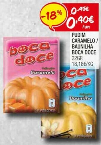 Pudim Caramelo / Baunilha Boca Doce 22g
