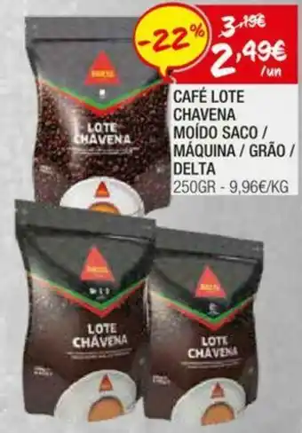 Spar Café Lote Chávena Moído Saco / Máquina / Grão / Delta 250g promoção