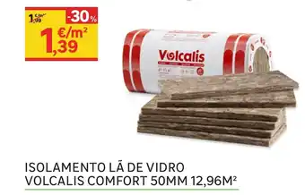 Leroy Merlin Isolamento Lã de Vidro Volcalis Comfort 50mm 12,96m² promoção