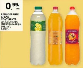 Continente Refrigerante S/Gás Continente 1.5L promoção