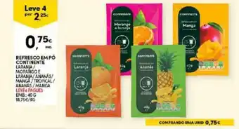 Continente Refresco em Pó Continente 40g promoção