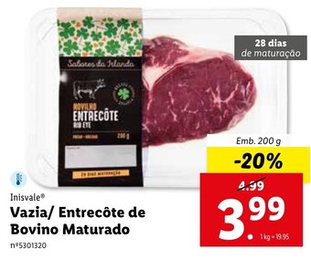 Inisvale Vazia/ Entrecôte de Bovino Maturado 200g