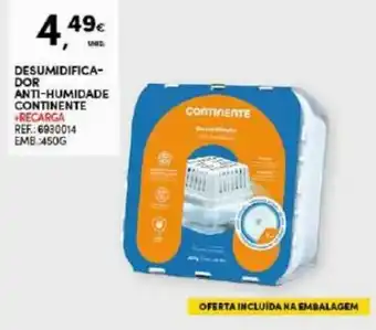 Continente Desumidificador Anti-Humidade Continente 450g promoção