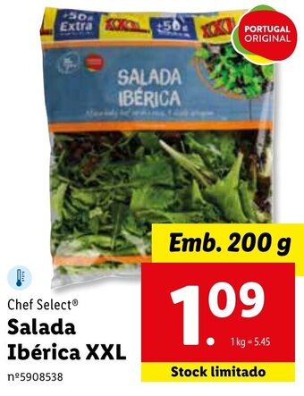 Lidl Chef Select Salada Ibérica XXL 200g promoção