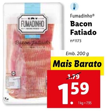 Lidl Fumadinho Bacon Fatiado 200g promoção