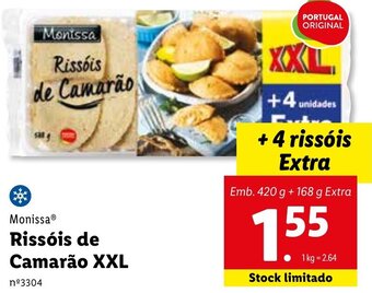 Monissa Rissóis de Camarão XXL 420g + 168g Extra