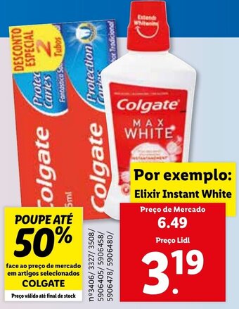Lidl Colgate Elixir Instant White promoção