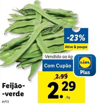 Lidl Feijão Verde promoção