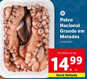 Lidl Polvo Nacional Grande em Metades promoção