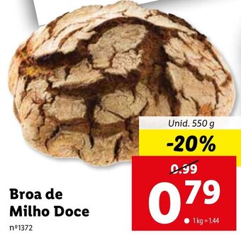 Lidl Broa de Milho Doce 550g promoção