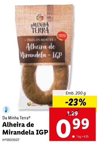 Lidl Da Minha Terra Alheira de Mirandela IGP 200g promoção