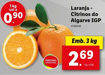 Lidl Laranja-Citrinos do Algarve IGP 3kg promoção