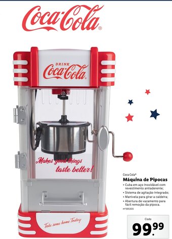 Lidl Coca-Cola Máquina de Pipocas promoção