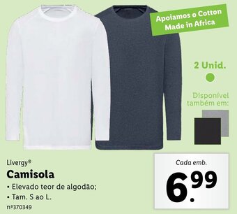 Lidl Livergy Camisola S ao L promoção