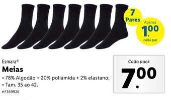 Lidl Esmara Meias 35 ao 42 promoção