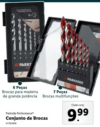 Lidl Parkside Performance Conjunto de Brocas 6 Peças/ 7 Peças promoção