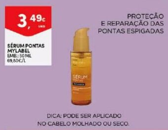 Continente Sérum Pontas Mylabel 50ml promoção