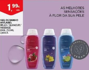 Continente Gel de Banho Mylabel 750ml promoção