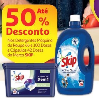 Auchan Det. roupa máq. liquído skip promoção