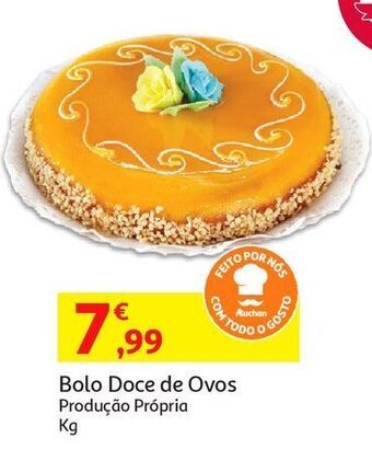 Auchan Bolo doce de ovos promoção