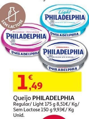 Auchan Queijo philadelphia promoção