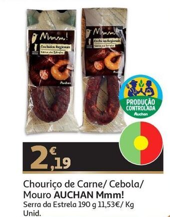 Auchan Chouriço de carne auchan promoção