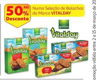 Auchan Bolacha vitalday gullon promoção