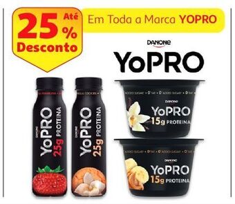 Auchan Iogurte líquido yopro promoção