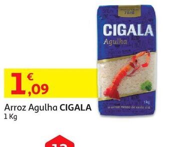 Auchan Arroz agulha cigala:1 kg promoção