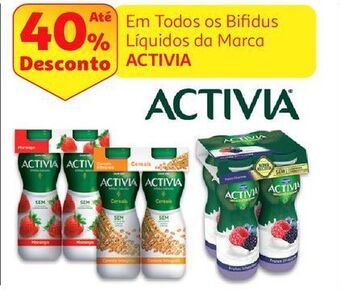 Auchan Bifidus líquido activia promoção
