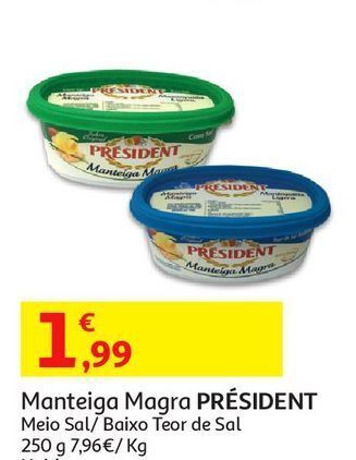 Auchan Manteiga magra president promoção