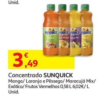 Auchan Concentrado sunquick promoção