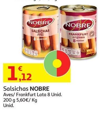 Auchan Salsichas nobre promoção