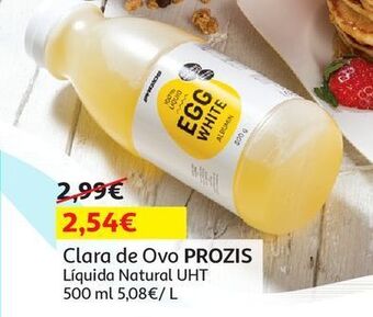 Auchan Clara de ovo prozis:liquida natural uht 500 g promoção