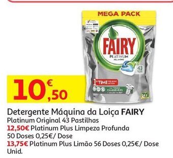 Auchan Det.máquina loiça fairy promoção