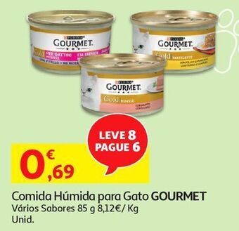 Auchan Comida húm gato junior gourmet promoção