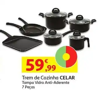 Auchan Trem pratica glass celar:anti-aderente 7 peças 369-07 promoção